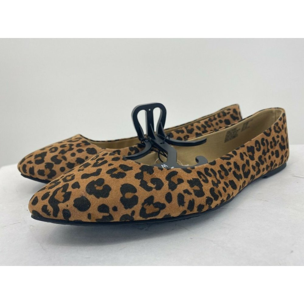 NEW Time And Tru Women's Flats Leopard Print 11  M